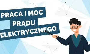 Ilustracja przedstawia nauczyciela wyjaśniającego, jak obliczyć ampery z watów.
