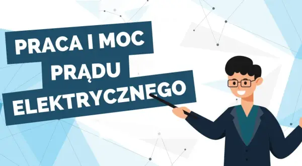 Ilustracja przedstawia nauczyciela wyjaśniającego, jak obliczyć ampery z watów.